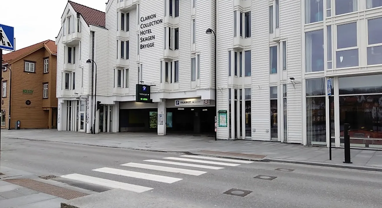 Gatebildet ved Valberget i Stavanger sentrum